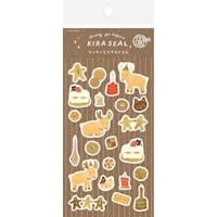 #古川紙工 シール 箔押しシールシート  クッキーとトナカイさん QS343