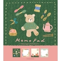#古川紙工 メモパッド メモパッド  ニットとくまさん LM360