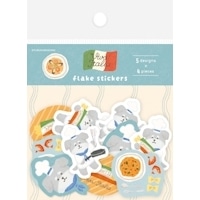 #古川紙工 シール 和紙フレークシール･イタリア  パスタわんこ QSA336