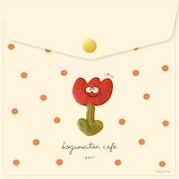 #古川紙工(国内販売のみ） ポーチ こぐまいたんカフェ･ホック付ポーチ  チューリー QE193