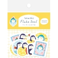 #古川紙工 シール 和紙フレークシール  ペンギンとかき氷 QSA373