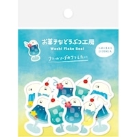 #古川紙工 シール 和紙フレークシール  ソーダあざらし QSA374