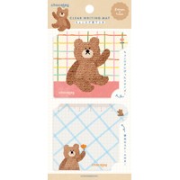 #古川紙工(国内販売のみ） 筆記関連小物 ちょこログ用下じき  クマ QE300