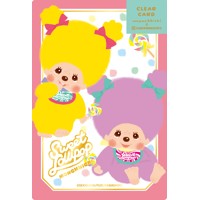 #古川紙工(国内販売のみ） レター 箔押しクリアカード  モンチッチロリポップ HJ124