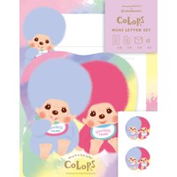 #古川紙工(国内販売のみ） レター ダイカットミニレターセット  モンチッチカラーズ LT785