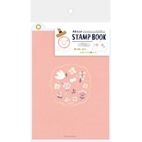 #古川紙工 シール関連小物 スタンプ帳 A6 花と小鳥 XH68