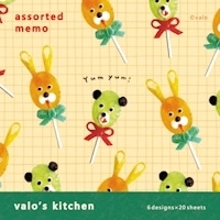 #古川紙工(国内販売のみ） メモ帳 アソートメモ 6design ちょこっとおやつ QO130