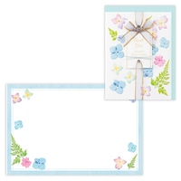 #日本ホールマーク(国内販売のみ） カード バースデー･押し花 箔加工,エンボス加工 ブルー 852771