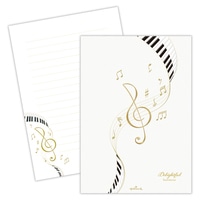 #日本ホールマーク(国内販売のみ） レター 便箋･ハーモニー 箔加工（表紙）,エンボス・ブロンズ加工 2 854164