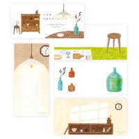 #表現社 レター 平林香乃一筆箋  古道具店へようこそ 20-535