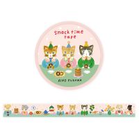 #表現社 マスキングテープ 箔押しマスキングテープ  snacktime 21-027