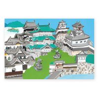 #表現社 カード 日本はがき･お城 沖野愛  25-633