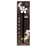 #表現社 身辺雑貨 日本美かんざし  白 33-903