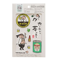 #サンビー シール マルチステッカー  RiraRiraはんこ酔っ払い岩井係長 MLS-RR01