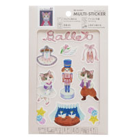 #サンビー シール マルチステッカー  霜田有沙･Ballet･and･Cat MLS-SA02