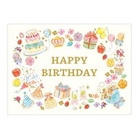 #チキュウグリーティングス レター バースデイカード   C01-0003