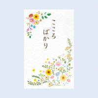 #チキュウグリーティングス ぽち袋 こころばかり　  花柄 K240-648