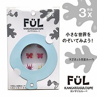 #共栄プラスチック マグネットルーペ FULカンサツスルーペ　アクア マグネットシートレンズルーペ アクア F-KL-05