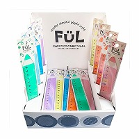 #共栄プラスチック アクリル製定規 FULペンシル―ラーディスプレイセット 15㎝目盛り定規 セット品アソート SET-426-J