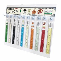 #共栄プラスチック 定規 純喫茶ジョウギ  17㎝ ディスプレイセット SET-419-J
