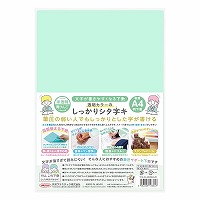 #共栄プラスチック 下敷き 透明カラーのしっかりシタ字キ　　 Ａ４判 青りんご TCS-A4-AO