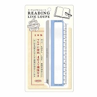 #共栄プラスチック ルーペ リーディングラインルーペ   カラー０４ RLLB-350-04