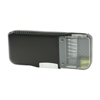 #ソニック 筆入れ えんぴつチェックα両面筆入うかサポ ロック付 ブラック FD-2529-D