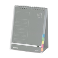 #ソニック ノート ズボラ勉強･要点チェックリスト･100日分･スタンドタイプ 2連メモ グレー SP-2441-GL