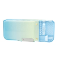 #ソニック 収納用品 リルメロ筆入･うかサポ ロック付･両面 ミントブルー FD-4832-MB