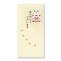 #菅公工業 祝儀用品 のしねこ･ありがとう 千円型 クリーム ﾉ646