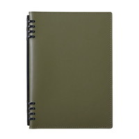 #キングジム ノート レザフェスURNテフレーヌ  オリーブ 9854TELU-OL