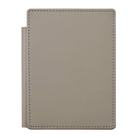 #キングジム メモ帳 レザフェスUスライドメモパッド  グレー 9932LU-GY