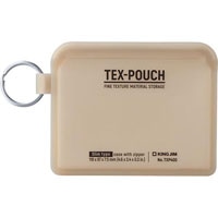 #キングジム ポーチ TEX-POUCH　SLIM スリム ベージュ TXP400ﾍ-