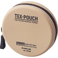 #キングジム ポーチ TEX-POUCH　ROUND ラウンド ベージュ TXP300ﾍ-