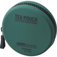 #キングジム ポーチ TEX-POUCH　ROUND ラウンド カーキ TXP300ｶ-