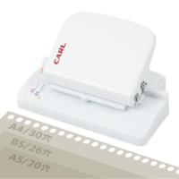 #カール事務器 事務小物 ゲージパンチ・ライト A4･30穴･B5･26穴･A5･20穴 ホワイト GP-LA-W