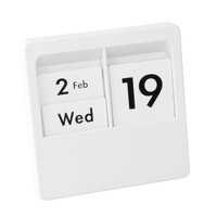 #カール事務器 インテリア雑貨 日めくりカレンダー 万年カレンダー ホワイト PC-100-W