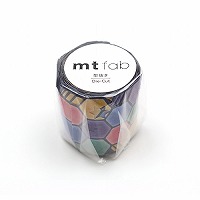 #カモ井 マスキングテープ mt fab 型抜き 星とタイル 45mm×3m  MTKT1P18