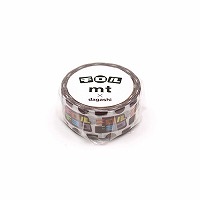 #カモ井 マスキングテープ mt×駄菓子 チロルチョコ チロルチョコパターン 15mm×3m  MTDAGA011