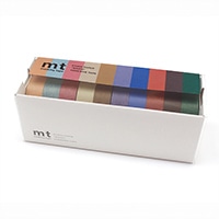 #カモ井 マスキングテープ 10色セット（くすみ色） 15mm×7m セット色 MT10P005