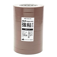 #カモ井加工紙(国内販売のみ） 梱包用品 mt･LargeCore強粘和紙  封緘用･30m×10巻 チョコ･10P MT10L057