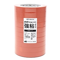 #カモ井加工紙(国内販売のみ） 梱包用品 mt･LargeCore強粘和紙  封緘用･30m×10巻 朱赤･10P MT10L061