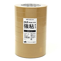 #カモ井加工紙(国内販売のみ） 梱包用品 mt･LargeCore強粘和紙  封緘用･30m×10巻 マスタード･10P MT10L063