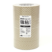 #カモ井加工紙(国内販売のみ） 梱包用品 mt･LargeCore強粘 封緘用･25m×10巻 ドット金･10P MT10L073