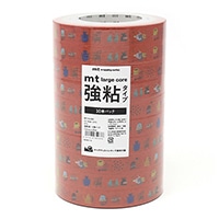 #カモ井加工紙(国内販売のみ） 梱包用品 mt･LargeCore強粘 封緘用･25m×10巻 カフェ･10P MT10L080