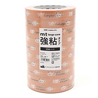 #紀寺商事(国内販売のみ） ストアテープ ｍｔ　ｌａｒｇｅ　ｃｏｒｅ　ｆｏｒ　ｙｏｕ　強粘着　１０巻パック 15mm×25m  MT10L083
