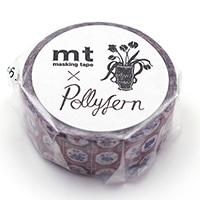 #カモ井(国内販売のみ） マスキングテープ PollyFem 15mm×5m Tile MTPOLL03