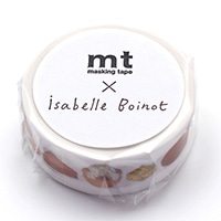 #カモ井(国内販売のみ） マスキングテープ イザベル・ボワノ 15mm×5m フランスのおかし MTISAB04
