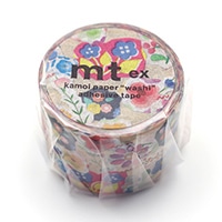 #カモ井 マスキングテープ mt・ex花 30mm×5m ステッカーコラージュ MTEX1P253
