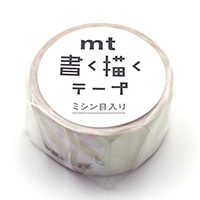 #カモ井 マスキングテープ mt書く描くテープミシン目入り 20mm×5m お願いします MTKAKUM02